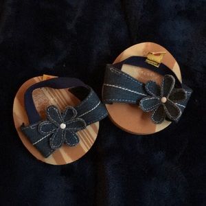 Build a Bear Blue Flower Sandals